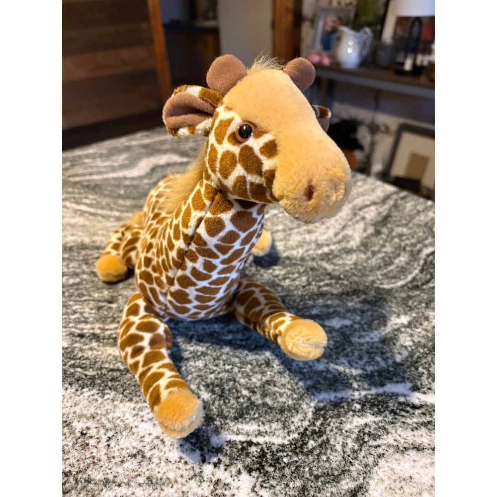 Vintage 1993 Dakin Giraffe Plush Stuffed Animal Brown Tan Spotted Safari Toy